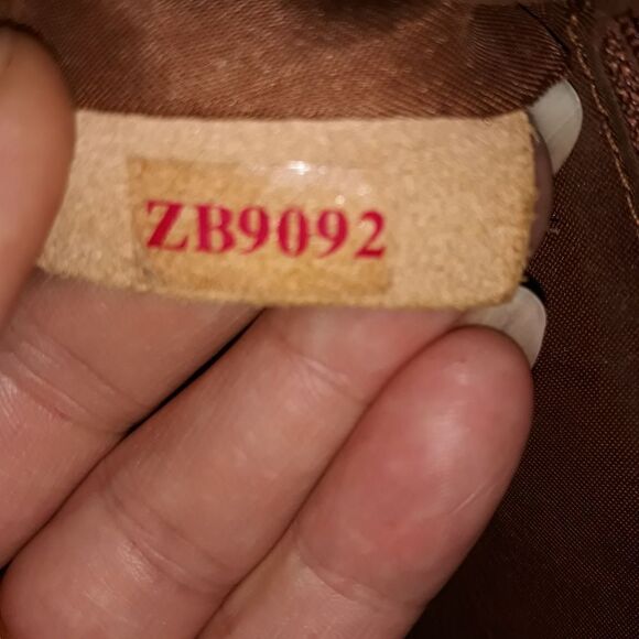 Vintage Fossil Hobo Shoulder Bag Leather Brown Silver‎ Logo Key Zipper Closure - Picture 11 of 13